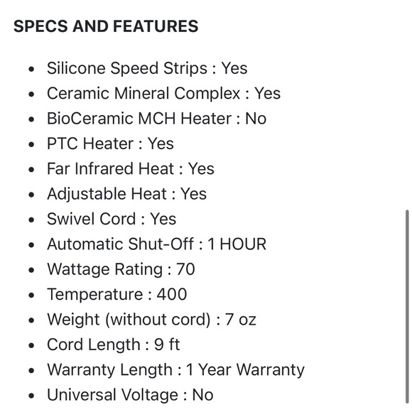 NIB Bioionic Nano Ionic MX OnePass Oval Wand Curling Iron - Picture 4 of 8